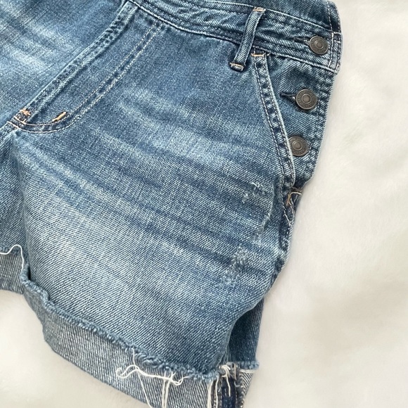 Abercrombie & Fitch 💙 Denim Shorts Overalls 💙 - Picture 9 of 9